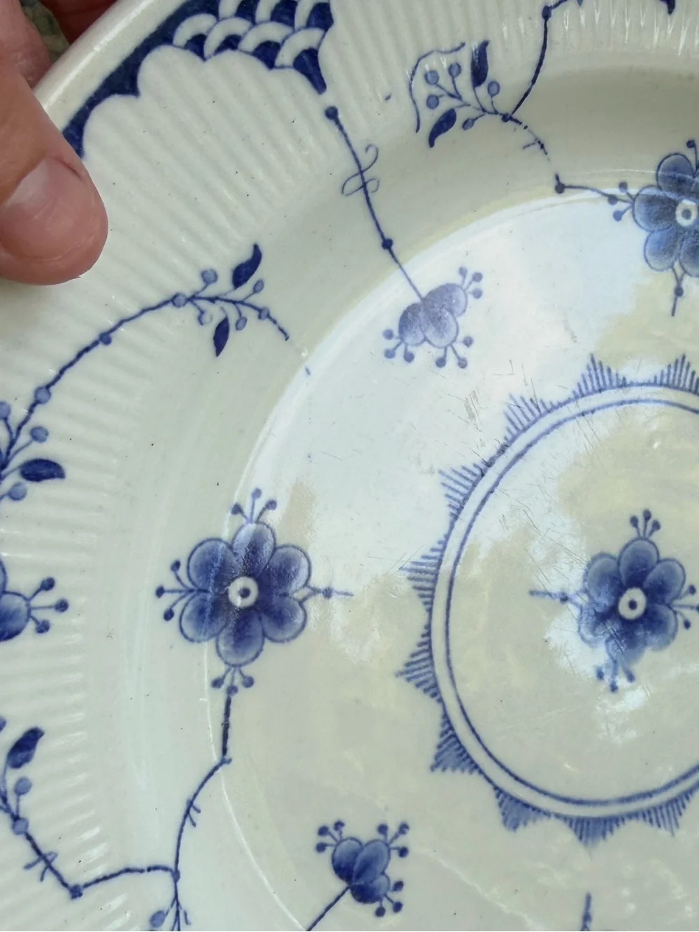 3 Lovely Vintage Denmark Blue by Furnivals, England Plates, 10 Inches